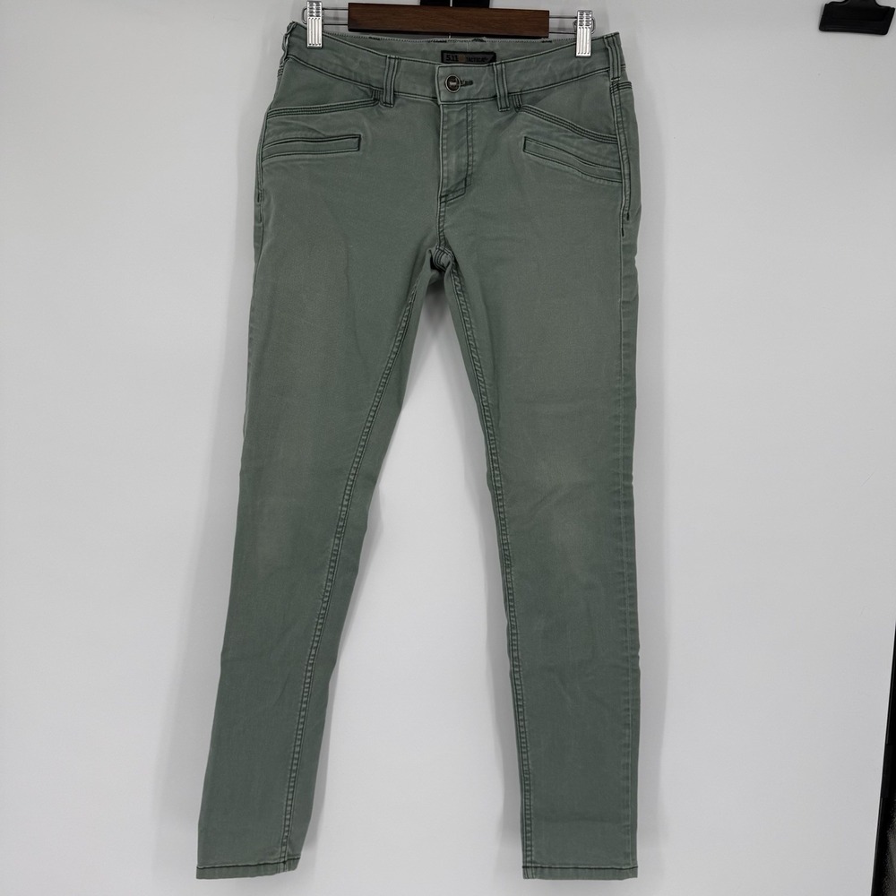 5.11 Tactical Womens Defender-Flex Slim Pant Size 6 Long 8 Pockets Seafoam Green